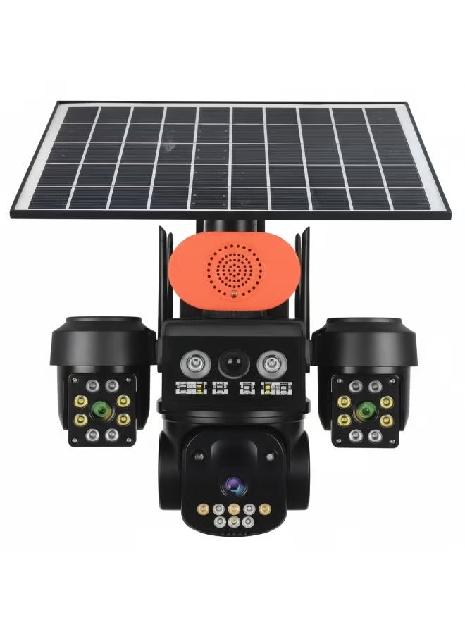 HONTON HD Intelligent Solar PTZ Security Camera with Real-Time Alerts, Solar-Powered Outdoor Surveillance, Motion Detection, Remote Mobile Viewing, Pan-Tilt-Zoom Control | DX800 - Image 1